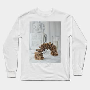 Quirky still life cookie painting Long Sleeve T-Shirt